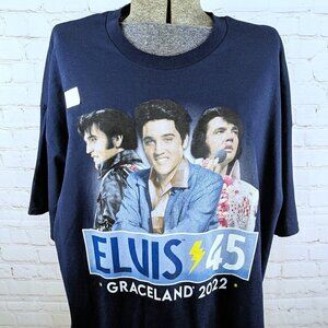 NEW Elvis 45 Graceland 2022 Collage Tshirt 2XL XXL